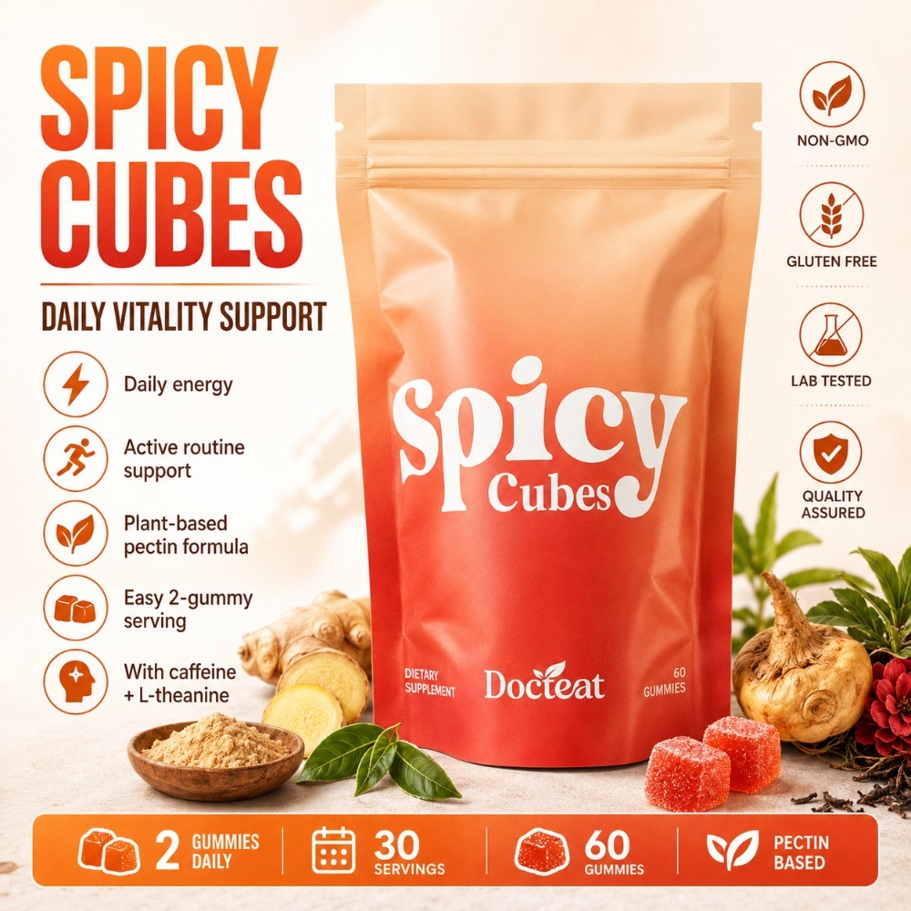 Docteat Spicy Cubes Gummies 60 - Wellness Herbal Tea Blends recensione e prezzo